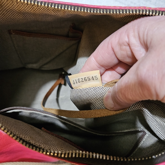 Dooney & Bourke Vibrant Pink Leather Shoulder Bag - Picture 9 of 16